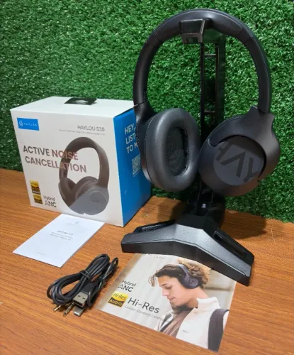 Entrega Grátis - Haylou S30 ANC - Bluetooth 5.4, ANC até -43dB, Driver 40mm, Até 80h