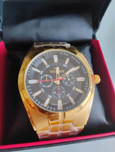 Relógio Technos Masculino Skymaster Dourado