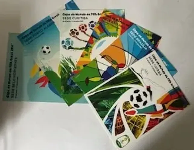 cartões postais das 12 sedes da copa FIFA 2014