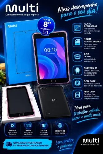 Tablet Multilaser modelo m8 com toque fantasma preço negociável