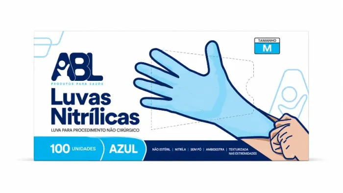 LUVAS DE PROCEDIMENTOS  NITRÍLICAS 