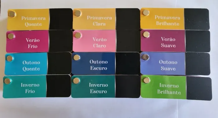 Kit Cartelas de Coloração Pessoal