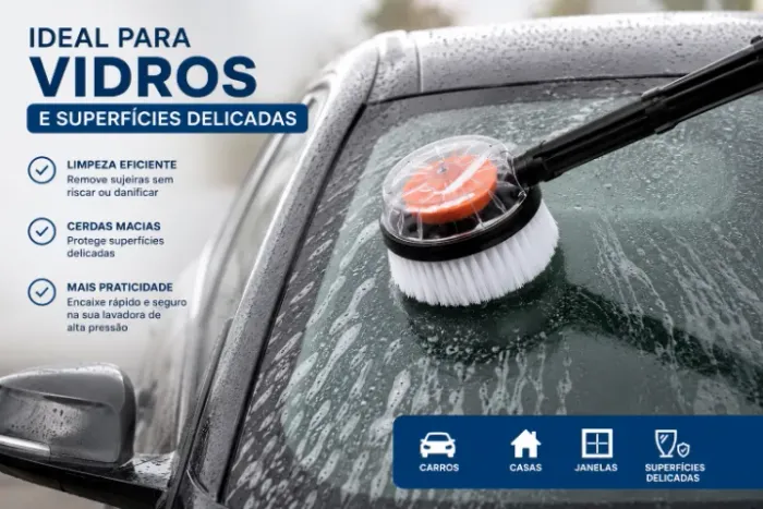 KIT ESCOVAS PARA LAVADORA DE ALTA PRESSÃO WY2 + WC2