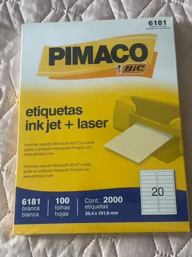 Etiquetas Pimaco BIC 6181 - 2.000 Etiquetas (Lacrado)