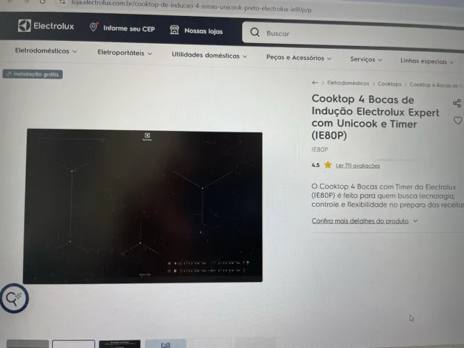 Cooktop de indução