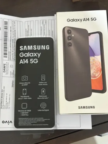 Samsung A14 5G - com caixa e Nota Fiscal