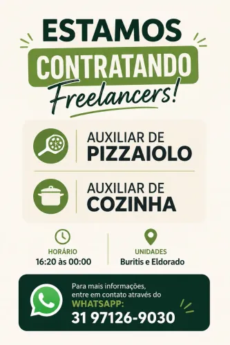 Auxiliar de Pizzaiolo/ Cozinha freelancer
