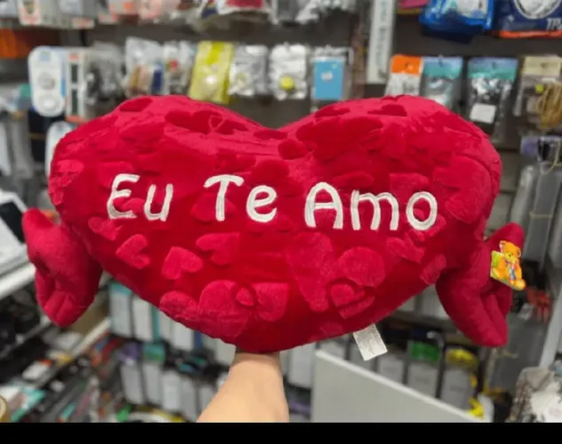 Pelúcia de coração amor (Eu te amo) almofada coração grande