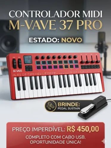 Controlador midi smk37 pro mvave