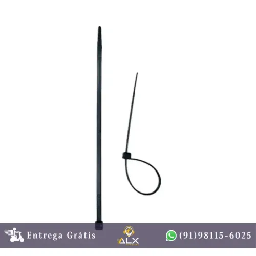 Abraçadeira Nylon 2,5x200mm 100 Unid Preta Brasfort *ENTREGA GRÁTIS*