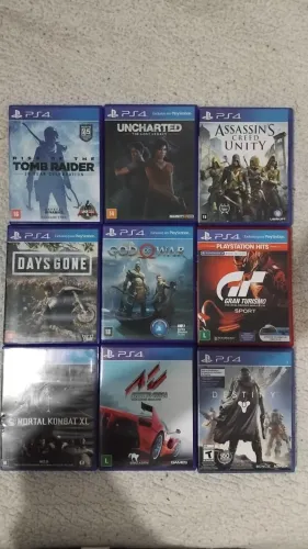 JOGOS PLAYSTATION 4 (LEIAM DESCRIÇÃO PARA VALORES)