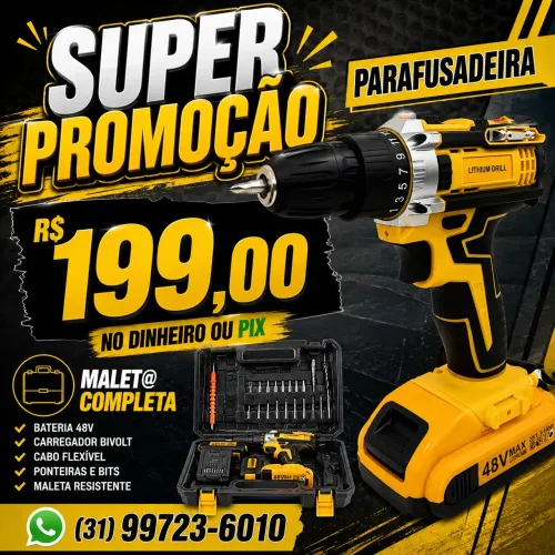 Furadeira e parafusadeira 