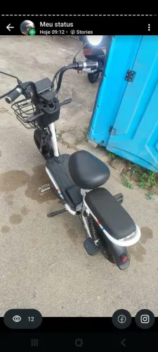 Bicicleta elétrica, scooter elétrica com alarme e carregador