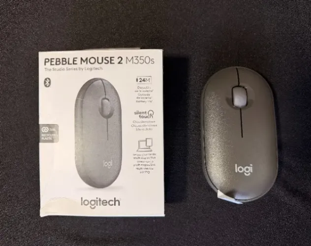 Mouse Sem Fio Logitech Pebble Mouse 2 M350s Grafite