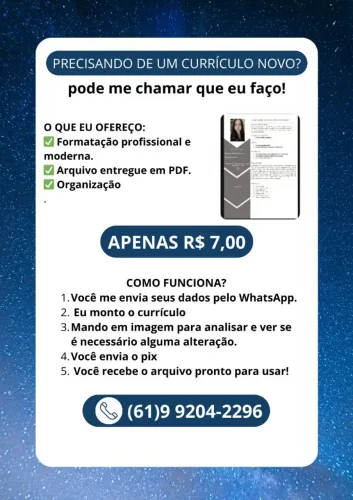 Currículo em PDF por 7 reais