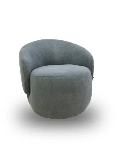 Poltrona Decorativa Colli Sala de Estar Decoração Recepção Living Orgânico Tecido Boucle
