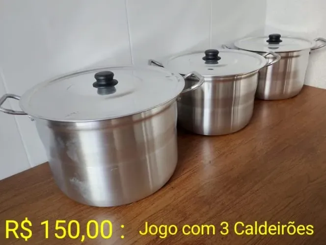 Caldeirões Estilo Alemão, Jogo 3 Peças