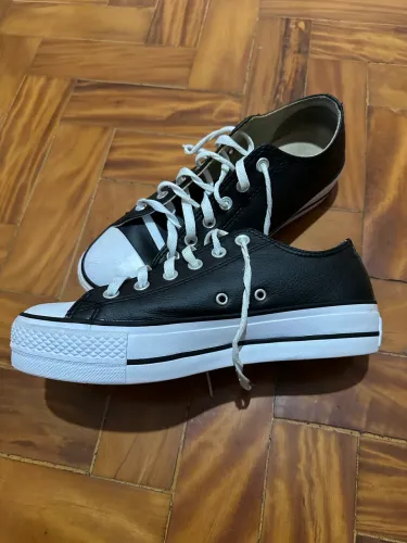 ALL STAR PLATAFORMA PRETO