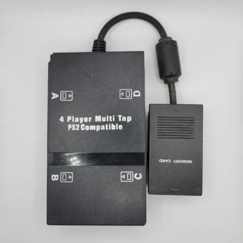 Adaptador Multitap PS2 4 Players Novo Compativel PlayStation 2 Para 4 Controles