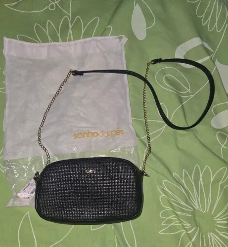 Bolsa preta Sonho dos Pés 