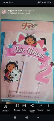 ?Topper de bolo personalizado ?