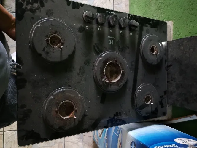 Fogão Cooktop 5 bocas preto Electrolux 