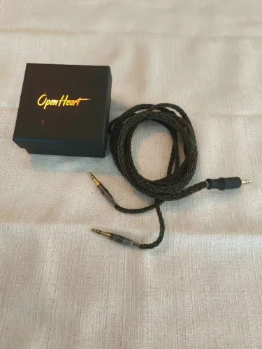Cabo 3.5mm - P10 Open Heart - Fone Hifiman Beyerdynamic Focal