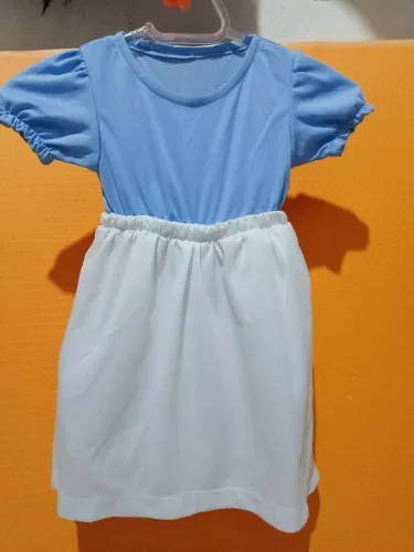 Vestido de fantasia simples.