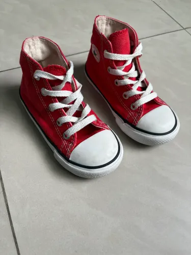 Tênis All Star Converse Vermelho Cano Alto Tam. 33