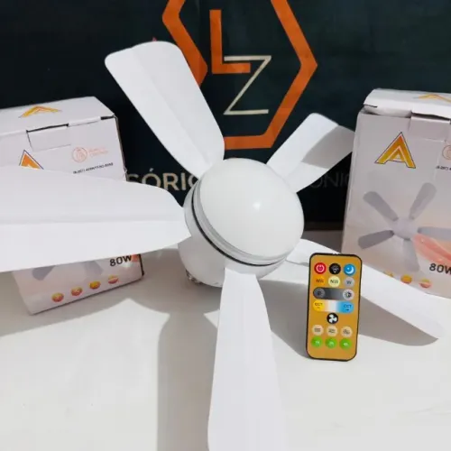 Ventilador teto com Luz Led e controle Remoto