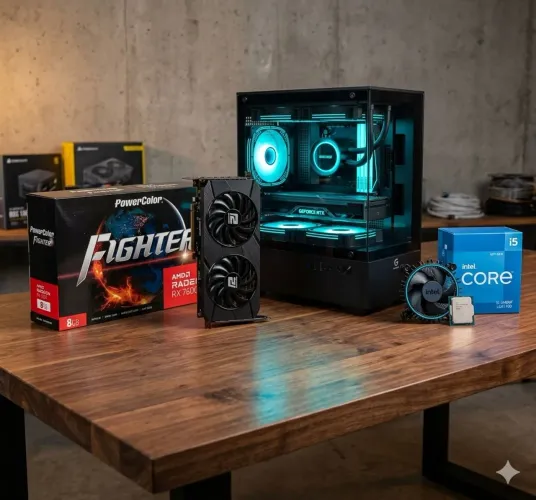 PC GAMER I5 12A GERAÇÃO + RX 7600 - NOVO GARANTIA DE 1 ANO