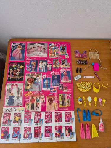 Barbie Estrela - Lote de itens e acessórios da Boneca Barbie anos 80/90  