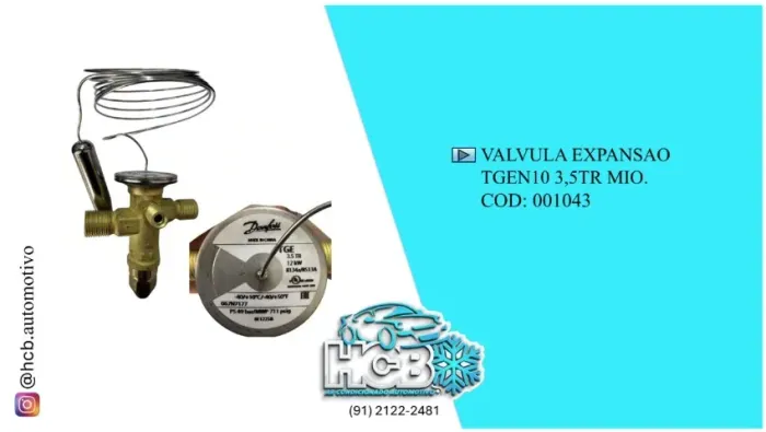 VALVULA EXPANSAO TGEN10 3,5 TONELADAS