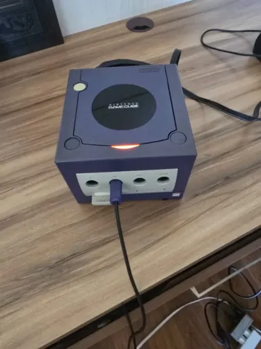 Nintendo GameCube Indigo (Roxo) - Leitor 100% + Star Wars + Memory Card