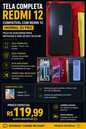Tela do redmi 12