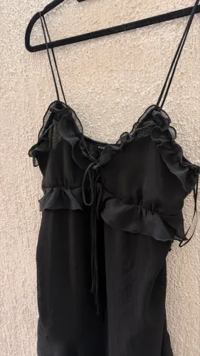 Vestido preto Boho - tamanho G
