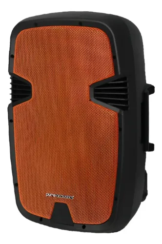 Caixa De Som Pure Acoustics Profissional Bluetooh 15'' PMW-3015 400W RMS
