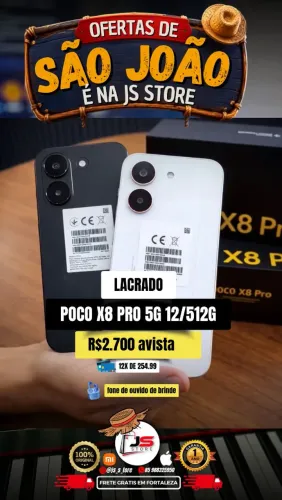 Poco x8 pro 5g 12/512g baixou
