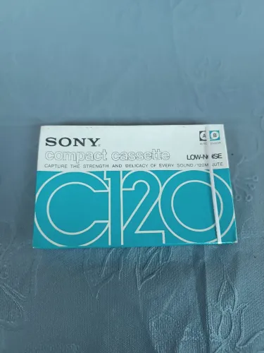 Fita cassete sony c-120 min virgem e lacrada made in Japan