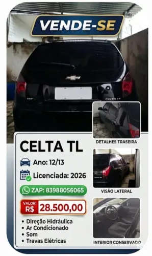 Chevrolet Celta Spirit/ LT 1.0 MPFI 8V Flexp. 5P 2013