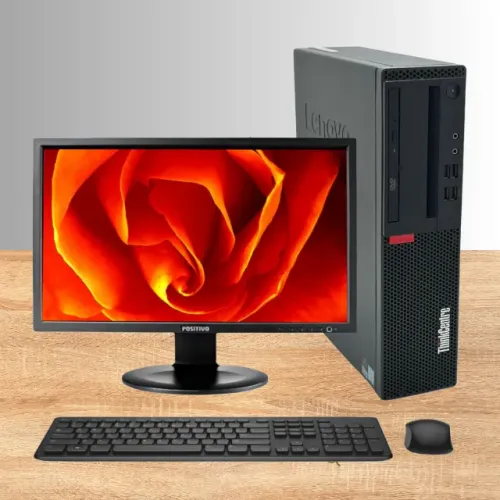 Computador Completo Lenovo i5 7ª 8GB SSD 240GB + Monitor 20" Led Widescreen