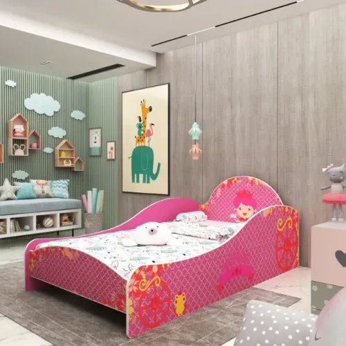 Cama Princesa Rosa Infantil - Delicadeza, Conforto e Montagem na Sua Casa Sem Custo Extra!