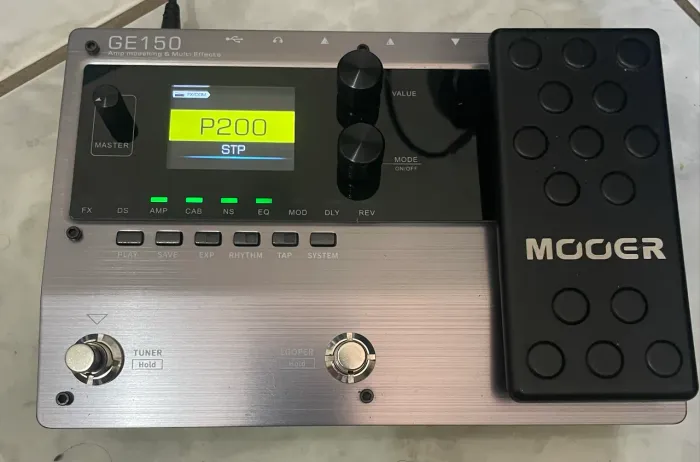 Pedaleira mooer ge150 pedal de expressão