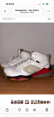 Jordan Mars 270 Branco Vermelho Original Nike Air