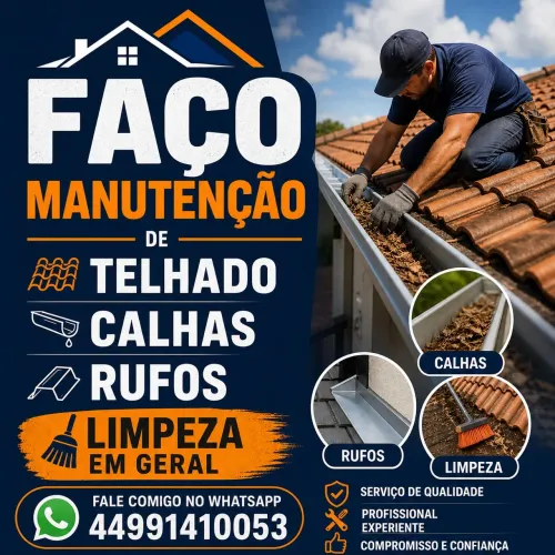 Faço manutenção em telhado 