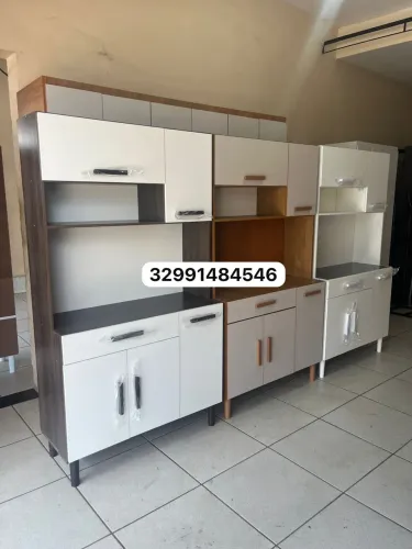 Armário de Cozinha de 5 Portas e 1 Gaveta