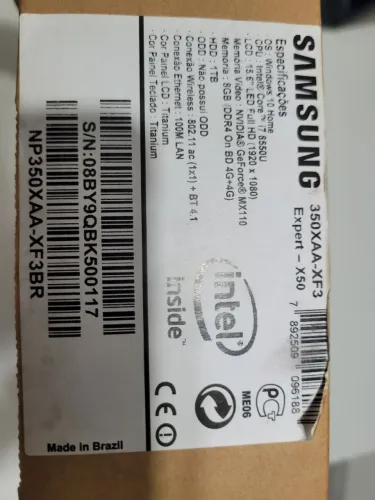 Notebook Samsung Expert x50