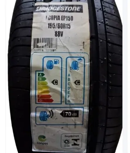 Pneu 195/60/15 Bridgestone Ecopia EP150 88V NOVO