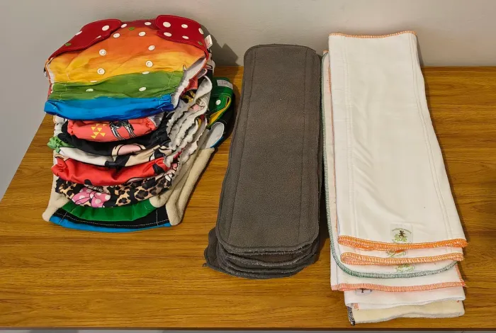 Kit Fraldas e absorventes para fraldas ecológicas tamanho especial de 15  até 30kg 