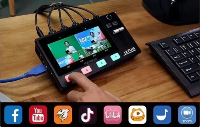 Mesa De Corte Feelworld Livepro L2 Plus Touch 5.5 Chroma Key